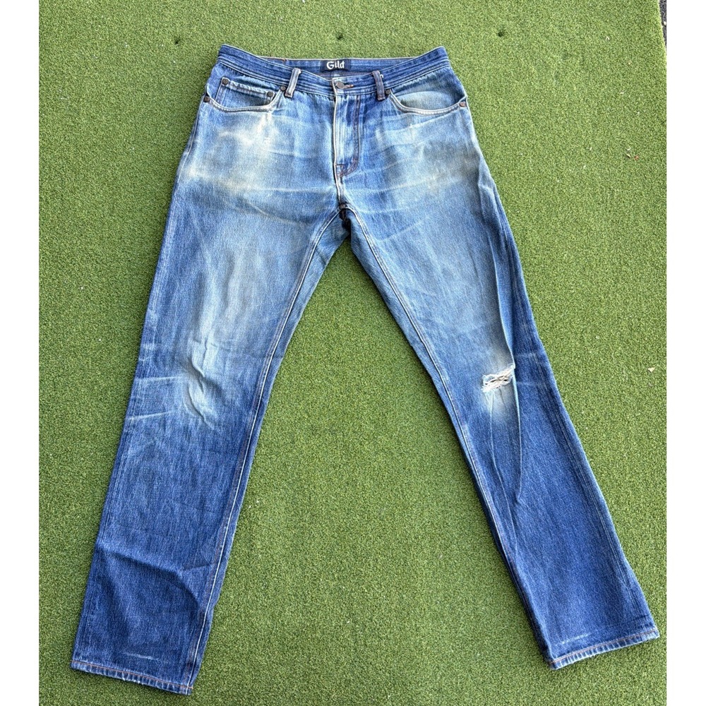 Gilded Age Gild Collection Denim Jeans - Men's 32x31 Fades Distressed